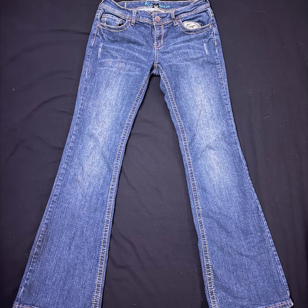 No Boundaries Dark Blue Flare Jeans